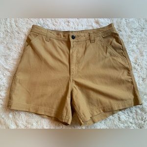 Patagonia canvas shorts.